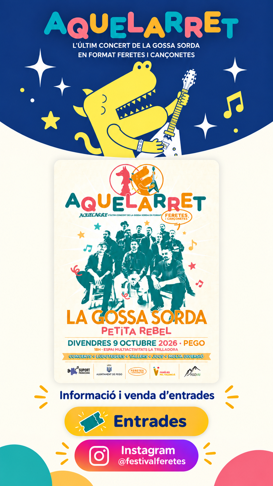 Aquelarret – La Gossa Sorda, 9 d’octubre de 2026 a Pego